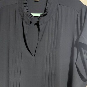 Calvin Klein charcoal grey 1X blouse